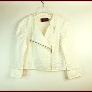Magaschoni White Cotton Jacket